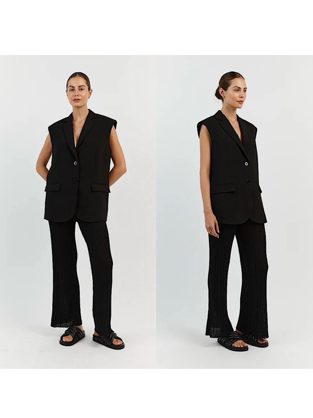 DISSH Harper Ribbed Sheer Pants